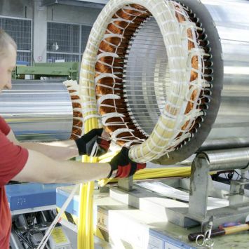 Stator-Runddrahtwicklung